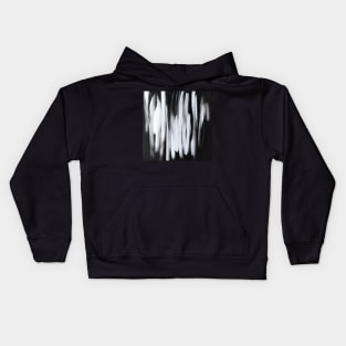 Minimal black on white Kids Hoodie